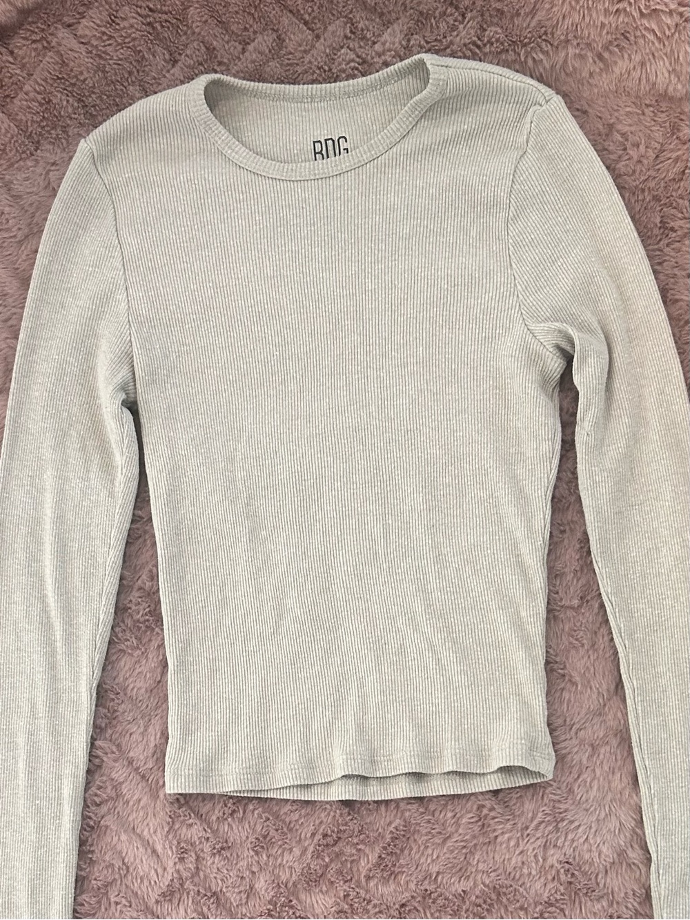 BDG Tight Fitting Grey Long Sleeve